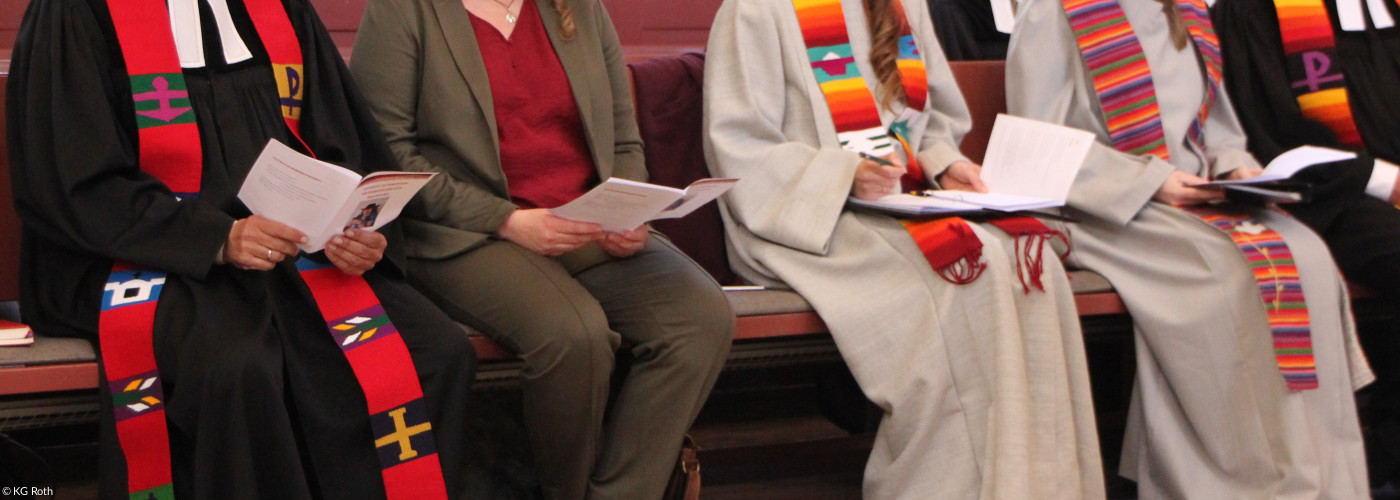 Mitwirkende Hauptamtliche bei einem Gottesdienst